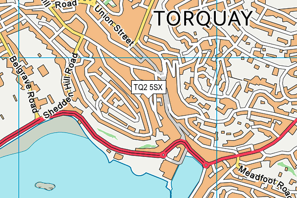 TQ2 5SX map - OS VectorMap District (Ordnance Survey)