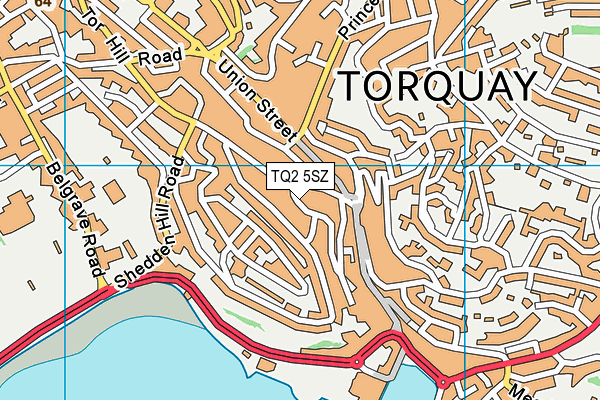 TQ2 5SZ map - OS VectorMap District (Ordnance Survey)