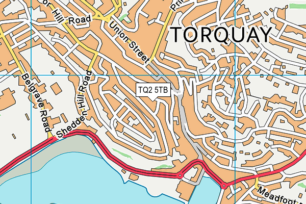 TQ2 5TB map - OS VectorMap District (Ordnance Survey)