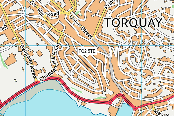 TQ2 5TE map - OS VectorMap District (Ordnance Survey)
