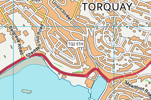TQ2 5TH map - OS VectorMap District (Ordnance Survey)
