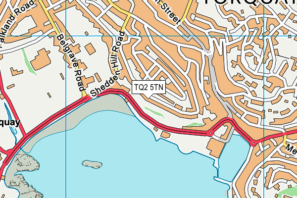 TQ2 5TN map - OS VectorMap District (Ordnance Survey)