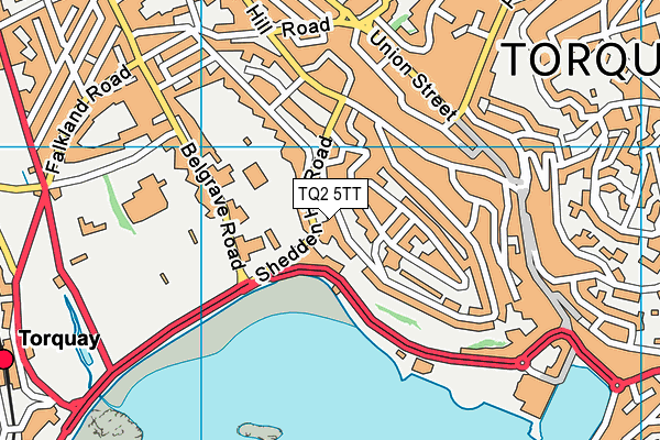 TQ2 5TT map - OS VectorMap District (Ordnance Survey)