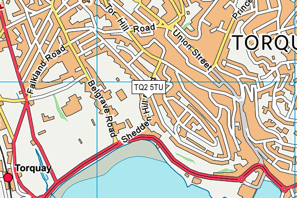 TQ2 5TU map - OS VectorMap District (Ordnance Survey)