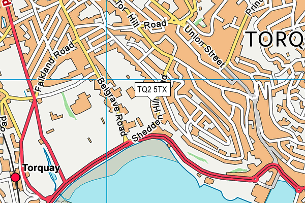 TQ2 5TX map - OS VectorMap District (Ordnance Survey)