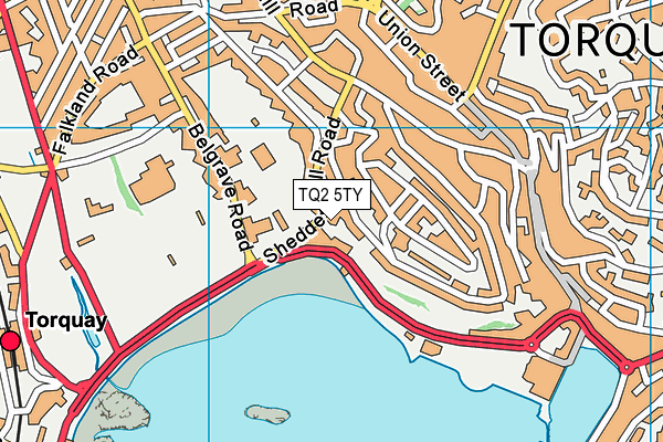TQ2 5TY map - OS VectorMap District (Ordnance Survey)