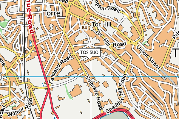 Abbey Lawn Hotel (Closed) map (TQ2 5UQ) - OS VectorMap District (Ordnance Survey)