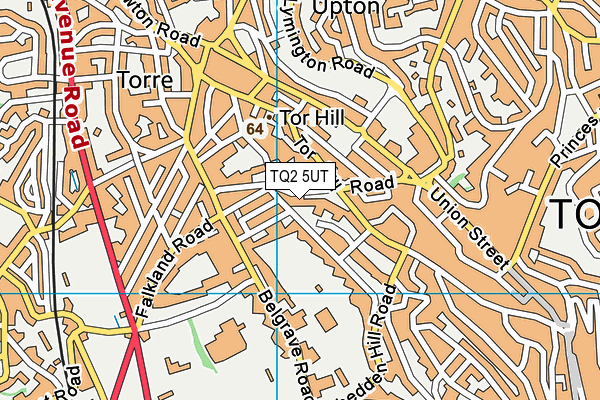 TQ2 5UT map - OS VectorMap District (Ordnance Survey)