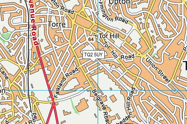 TQ2 5UY map - OS VectorMap District (Ordnance Survey)