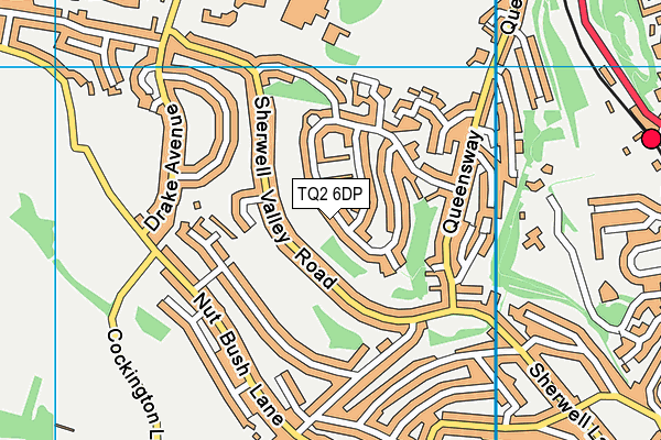 TQ2 6DP map - OS VectorMap District (Ordnance Survey)