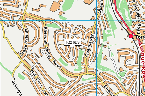 TQ2 6DS map - OS VectorMap District (Ordnance Survey)