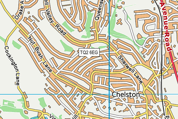 TQ2 6EG map - OS VectorMap District (Ordnance Survey)