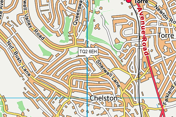 TQ2 6EH map - OS VectorMap District (Ordnance Survey)