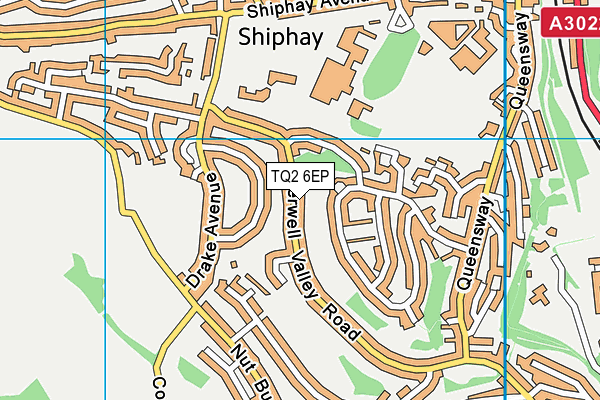 TQ2 6EP map - OS VectorMap District (Ordnance Survey)