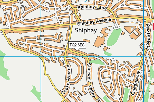 Sherwell Valley Primary School map (TQ2 6ES) - OS VectorMap District (Ordnance Survey)
