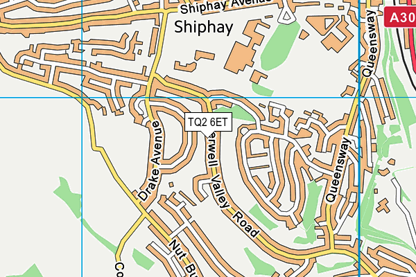 TQ2 6ET map - OS VectorMap District (Ordnance Survey)