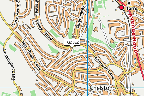 TQ2 6EZ map - OS VectorMap District (Ordnance Survey)