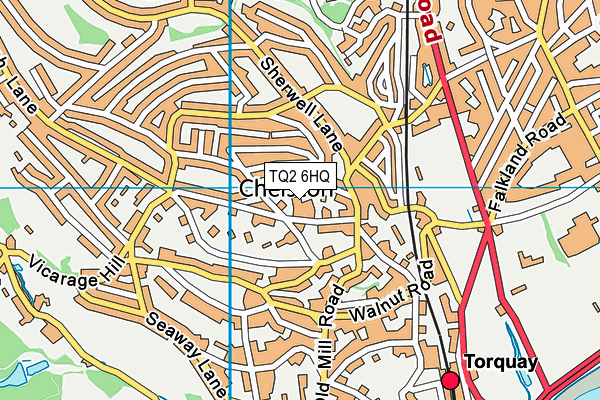 TQ2 6HQ map - OS VectorMap District (Ordnance Survey)