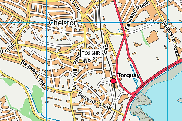 TQ2 6HR map - OS VectorMap District (Ordnance Survey)