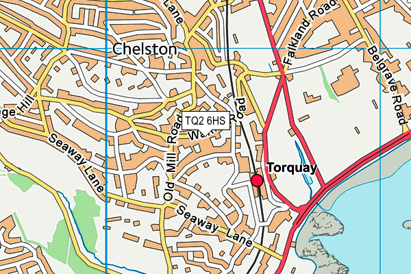 TQ2 6HS map - OS VectorMap District (Ordnance Survey)
