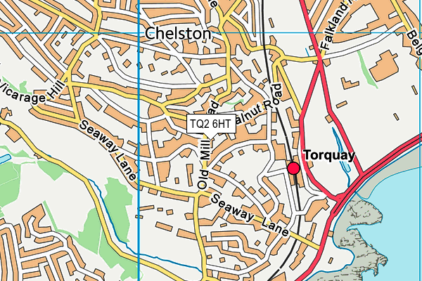 TQ2 6HT map - OS VectorMap District (Ordnance Survey)