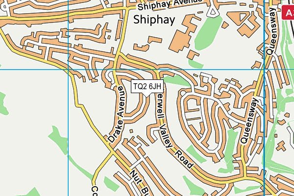 TQ2 6JH map - OS VectorMap District (Ordnance Survey)