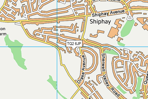 TQ2 6JP map - OS VectorMap District (Ordnance Survey)