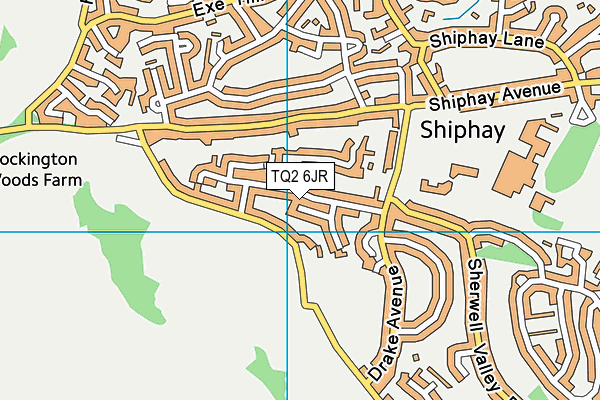 TQ2 6JR map - OS VectorMap District (Ordnance Survey)