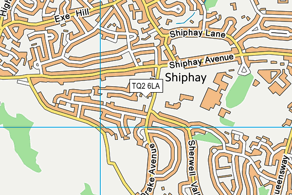 TQ2 6LA map - OS VectorMap District (Ordnance Survey)