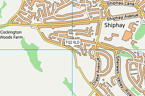 TQ2 6LD map - OS VectorMap District (Ordnance Survey)