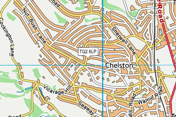 TQ2 6LP map - OS VectorMap District (Ordnance Survey)