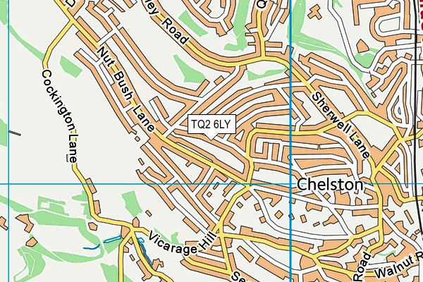 TQ2 6LY map - OS VectorMap District (Ordnance Survey)