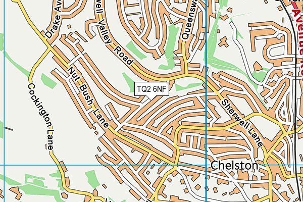 TQ2 6NF map - OS VectorMap District (Ordnance Survey)