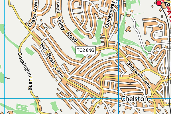 TQ2 6NG map - OS VectorMap District (Ordnance Survey)