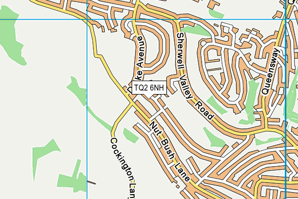TQ2 6NH map - OS VectorMap District (Ordnance Survey)