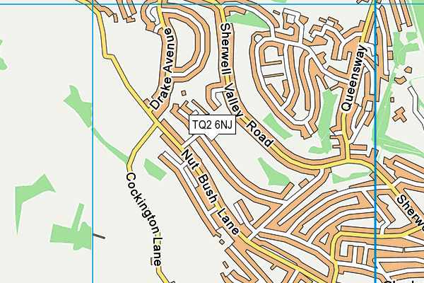 TQ2 6NJ map - OS VectorMap District (Ordnance Survey)