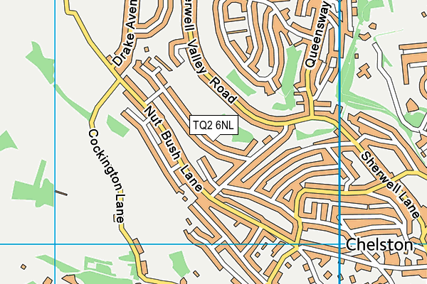 TQ2 6NL map - OS VectorMap District (Ordnance Survey)