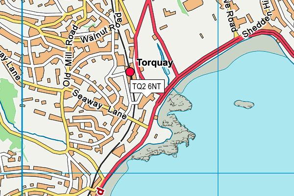 TQ2 6NT map - OS VectorMap District (Ordnance Survey)
