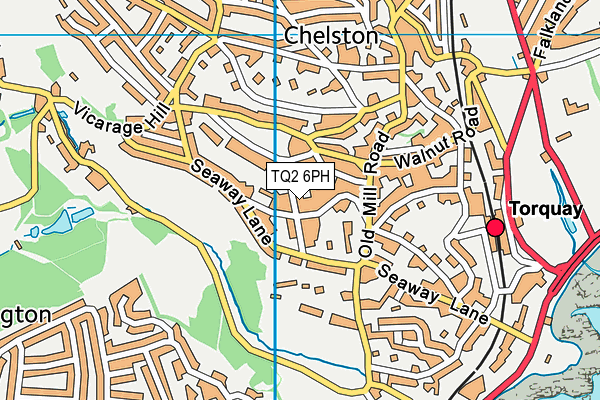 TQ2 6PH map - OS VectorMap District (Ordnance Survey)