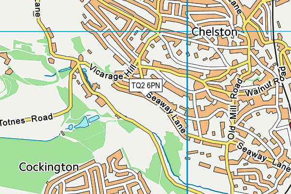 TQ2 6PN map - OS VectorMap District (Ordnance Survey)