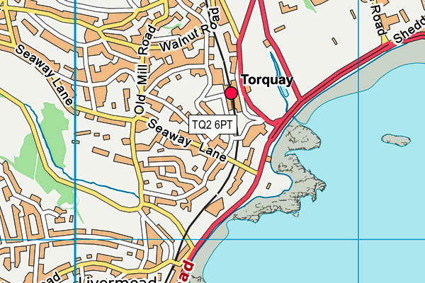 TQ2 6PT map - OS VectorMap District (Ordnance Survey)