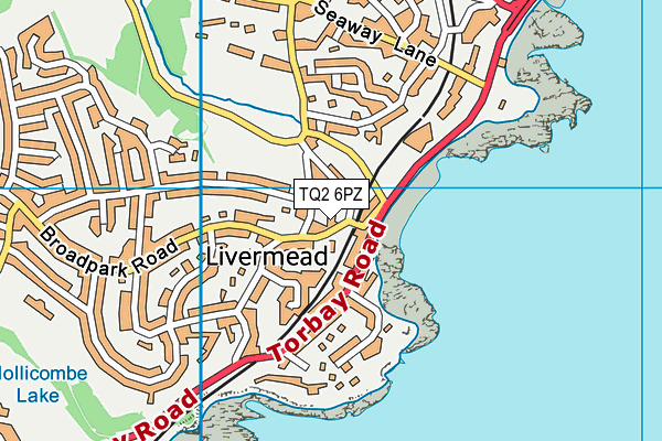 TQ2 6PZ map - OS VectorMap District (Ordnance Survey)