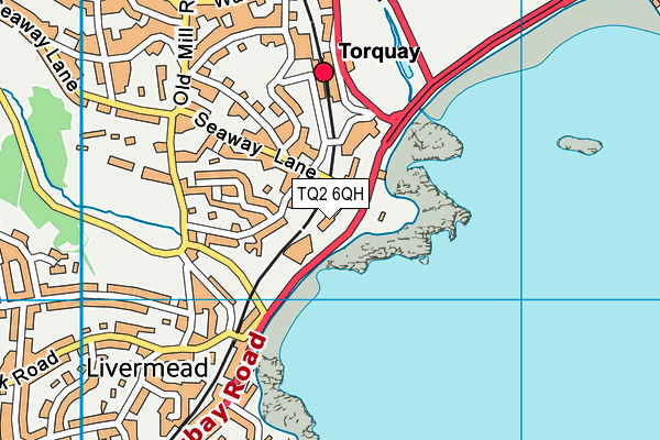 TQ2 6QH map - OS VectorMap District (Ordnance Survey)