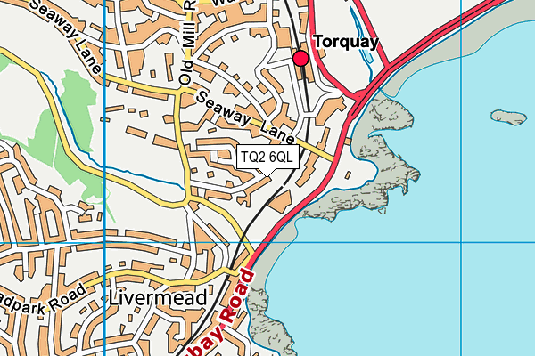 TQ2 6QL map - OS VectorMap District (Ordnance Survey)