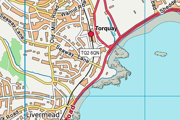 TQ2 6QN map - OS VectorMap District (Ordnance Survey)