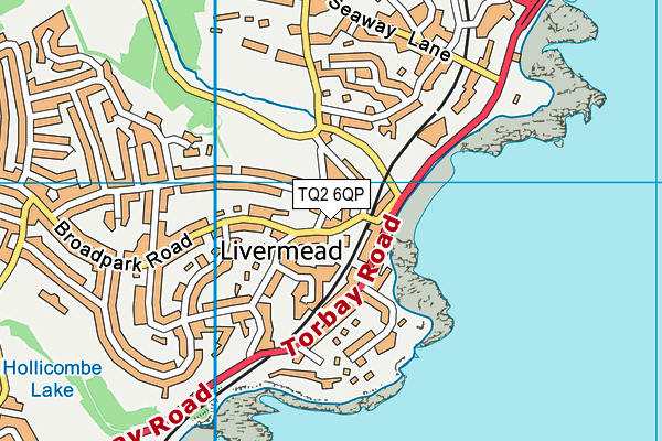 TQ2 6QP map - OS VectorMap District (Ordnance Survey)