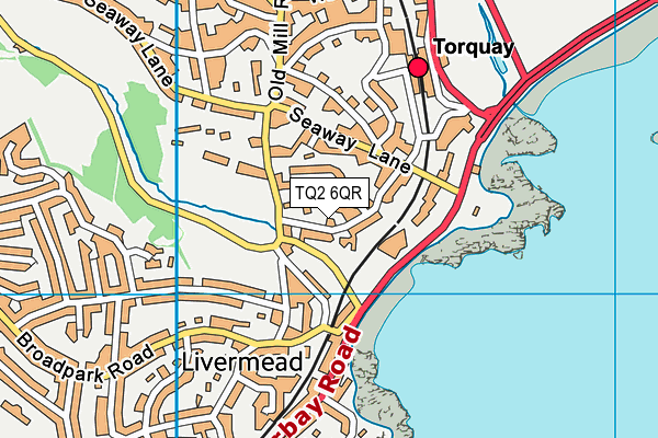 TQ2 6QR map - OS VectorMap District (Ordnance Survey)