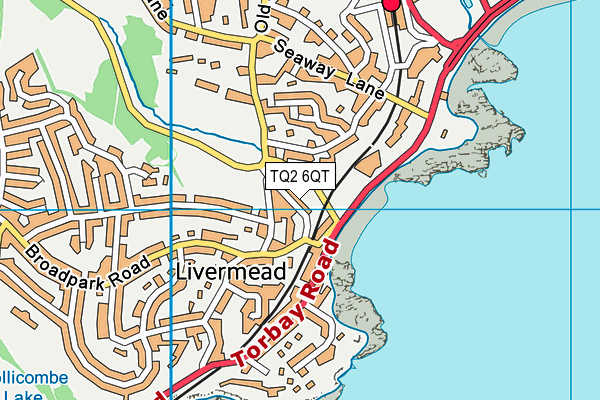 TQ2 6QT map - OS VectorMap District (Ordnance Survey)
