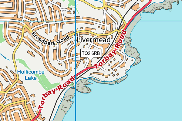 TQ2 6RB map - OS VectorMap District (Ordnance Survey)