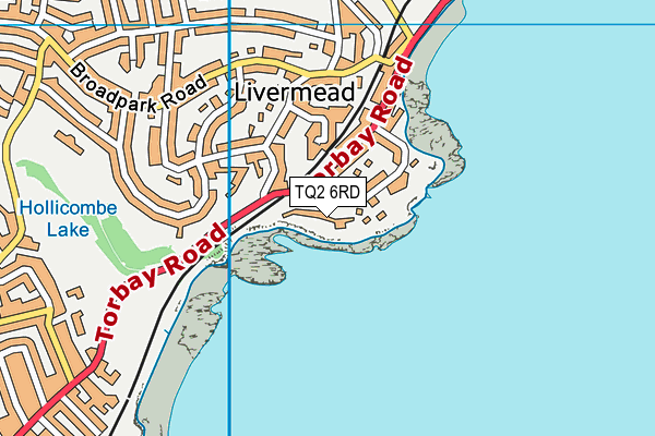 TQ2 6RD map - OS VectorMap District (Ordnance Survey)